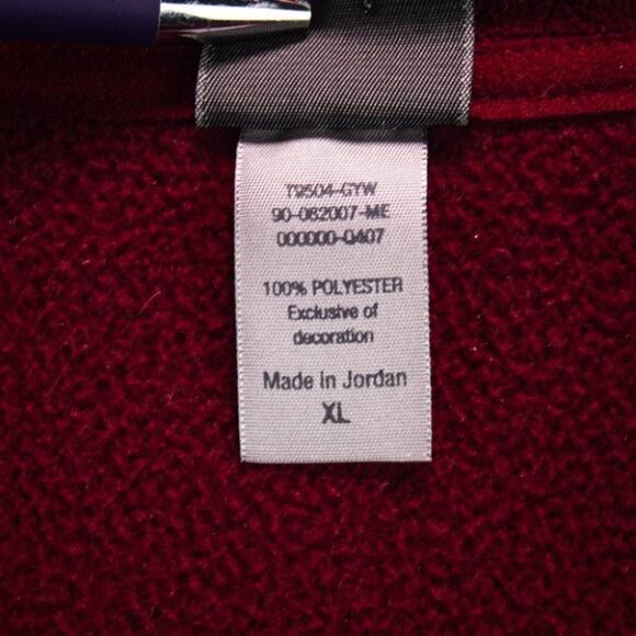 Champion Men's Pullover Size XL Red Fleece Sport Athletic Quarter Zip - Picture 11 of 14